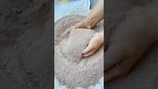 Stony chocolate sand🤎texture play✨part 2✨ satisfying relaxing [upl. by Keenan987]