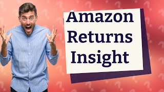 What does Amazon do with all the return packages [upl. by Rahmann]