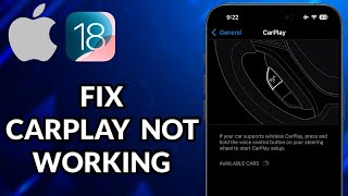 How To Fix CarPlay Not Working iOS 18 [upl. by Smoot]