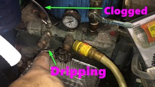 How to replace Well water pump pressure relief valve clean Pressure switch clogged line air bladder [upl. by Larine]