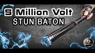 5 Million Volt Stun Gun Baton For Self Defense [upl. by Aicemed]