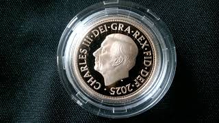 BRAND NEW  2025 Royal Mint Gold Proof Shield Sovereign [upl. by Nolyarg]