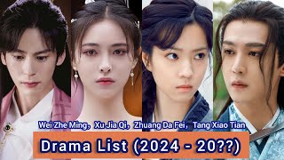 Wei Zhe Ming，Xu Jia Qi，Zhuang Da Fei，Tang Xiao Tian  Drama List 2024  20 [upl. by Gnilhsa]