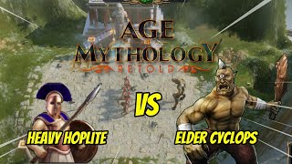 Heavy Hoplite vs Elder Cyclops  AoM Retold ageofmythologyretold [upl. by Enorej]