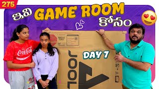 For GAME ROOM 😍  DAY 7 Unboxing  VAAS Family  Telugu Vlogs  USA [upl. by Anwahsak164]