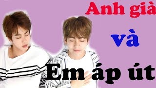 BTS FUNNYTAEJIN MOMENTSAnh già và em áp út [upl. by Labana]