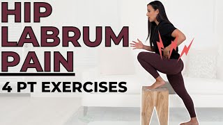 Physical Therapy Exercises for Hip Labrum Pain [upl. by Marcus]