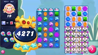 Candy Crush Saga level 4271 NO BOOSTERS  Nightmarishly Hard Level  3 Sugar Stars 🌟🌟🌟 [upl. by Michaella]