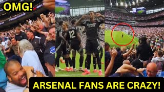 OMG Crazy Arsenal fans reaction to Gabriel Magalhaes GOAL [upl. by Kort]