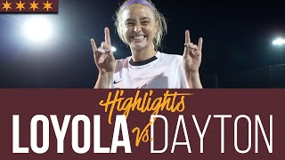 Loyola vs Dayton  Womens Soccer  Cinematic Highlights [upl. by Drol]