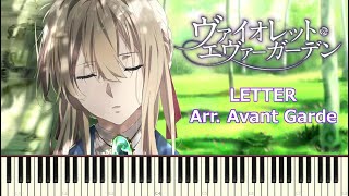 Full Letter  Violet Evergarden 「TRUE – Miho Karasawa唐沢美帆」Piano Sheets [upl. by Wexler292]