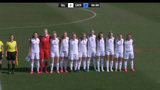 A kvenna  Pinatar Cup  Ísland vs Úkraína [upl. by Montford]