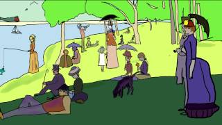 Behind the Scene of Georges Seurats A Sunday on La Grande Jatte [upl. by Gnehc]