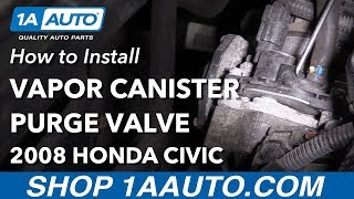 How to Replace Vapor Canister Purge Valve Evap Solenoid 0610 Honda Civic [upl. by Ettolrahs12]