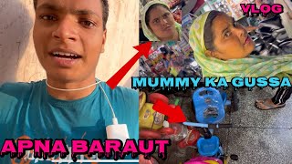 Apna baraut ❤️बड़ौत se le li cycle 😱mummy gussa bhi ho gye💪🏼slipper bhi le li Ramala vines vlog [upl. by Cavit461]