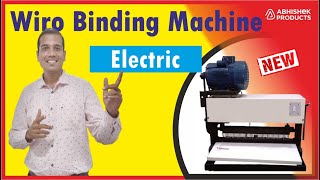 📚 Electric Wiro Binding Machine for Diaries Calendars and More  AbhishekIDcom [upl. by Ahsiuqel700]