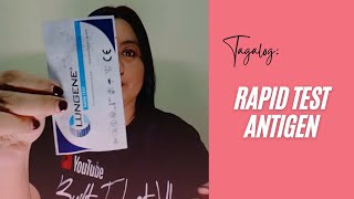 Clungene Antigen Rapid Test Paano Gawin Magisa Tagalog [upl. by Asia]