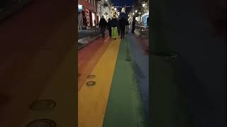 Rainbow street in Reykjavík [upl. by Nekciv]