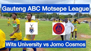 HIGHLIGHTS  Wits University vs Jomo Cosmos  Gauteng ABC Motsepe League [upl. by Notlem493]