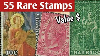 Old Stamps Value  Rare Expensive Stamps To Look For  55 Worldwide Philately [upl. by Atila]