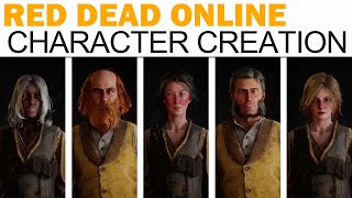 Red Dead Online  Full Character Creation Male amp Female All Heritages Whistles amp More [upl. by Nrehtac]