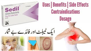 sedil tablet uses in urdu  cetirizine tablet  cetirizine dihydrochloride  sedil 10 mg tablet [upl. by Enelyk805]