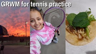 GRWM for tennis practice [upl. by Asa]