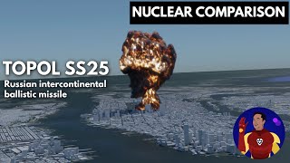 Nuclear Bombs Destruction Comparison 3D [upl. by Krum]