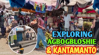 4K WALK FROM AGBOGBLOSHIE MARKET TO KANTAMANTO MARKET IN ACCRA GHANA  4K WALK IN GHANA  WALK TOUR [upl. by Annay]