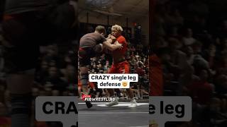 CRAZY single leg defense 🤯🤯 [upl. by Prouty]