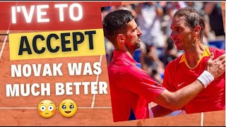 Rafael Nadal Acknowledges Novak Djokovics Dominance After Paris Olympics Defeat [upl. by Oitaroh984]