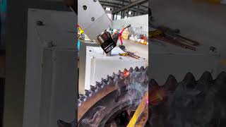 Laser hardening process for sprocket tooth groove Good tools and machinery make work easy [upl. by Quennie]