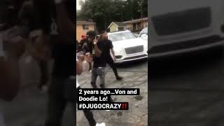 King Von and Doodie Lo shooting video in ATL 2 years ago today 🙏🏾 DJUGOCRAZY‼️ [upl. by Elianore]