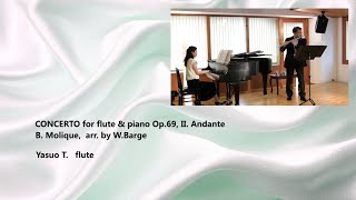 CONCERTO for flute amp piano II Andante BMolique [upl. by Nelleh]