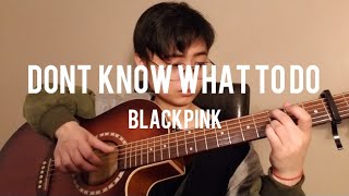 BLACKPINK 블랙핑크  Dont Know What To Do Fingerstyle Guitar Cover wChords [upl. by Ennairak683]