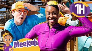 Blippi and Meekahs Secret Treasure Hunt at the Water Park  Educational Videos for Kids  Meekah [upl. by Linc]