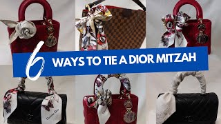 How to tie a Dior Mitzah Scarf stepbystep [upl. by Galatea]