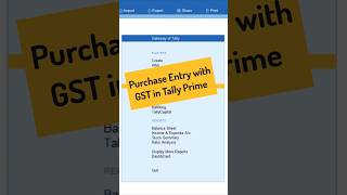 Master Purchase Entry with GST in Tally Prime ✨ [upl. by Florin]