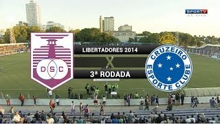 Gols  Defensor URU 2 x 0 Cruzeiro  Libertadores 2014  11032014 [upl. by Onek]