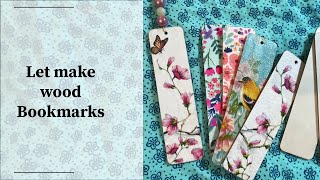 Craft and chat  wood bookmarks [upl. by Ahsenet]