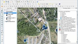 Point Cloud to Bluespot Stream and Drainage Basin Catchment Area [upl. by Suhploda]