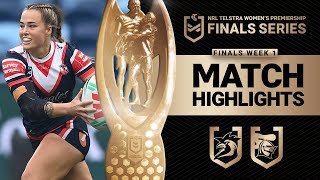 NRLW 2024  Roosters v Knights  Match Highlights [upl. by Dew]