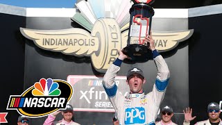 Austin Cindric praises Team Penskes effort after Xfinity win at Indy  Motorsports on NBC [upl. by Materse]