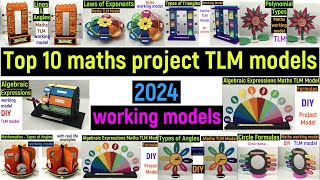 Top 10 maths projects and tlm models for maths exhibition 2024  diyasfunplay [upl. by Yolanthe]