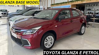 Toyota Glanza E Base Model Review  2024 Glanza E Base Model  Glanza 2024 Base Model Review [upl. by Acyssej]