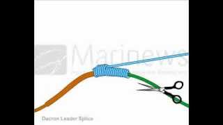 How to tie Dacron Leader Splice [upl. by Llenna337]