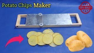 How to Make Cutter in Home  Potato Chips Makers  Homemade Machines  Diy tools 🔥 [upl. by Nagyam90]