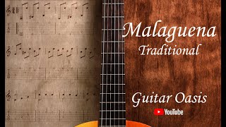 Malaguena  Traditional Solo  Guitar Tab [upl. by Ihcego937]