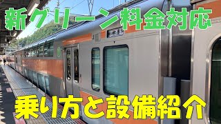 【新しいグリーン料金に対応】5分でわかる中央線と青梅線に導入されるグリーン車の乗り方と設備紹介 [upl. by Sergias]