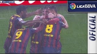 Golazo de Messi 12 en el Sevilla FC  FC Barcelona [upl. by Kania]